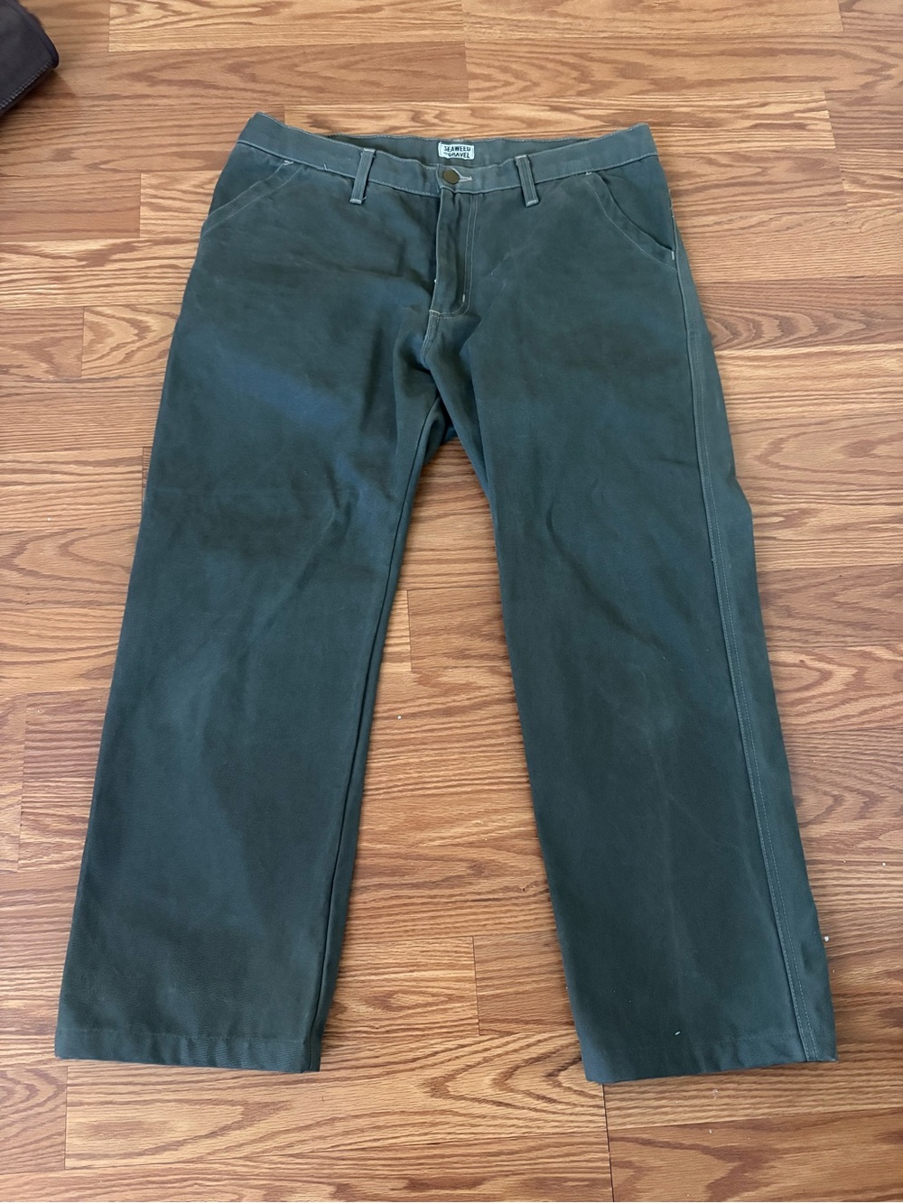 Seaweed & Gravel Canvas Pants 34x28